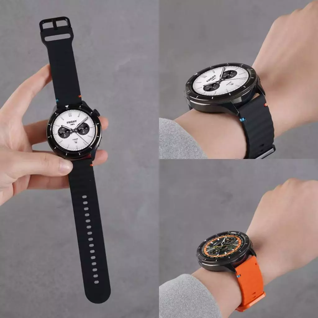 สายนาฬิกาxiaomi S1/S1active/s1 pro/S2/S3/S4 46mm watch 2/watch 5/watch 3ชิลิโคนสายนาฬิกา22mm
