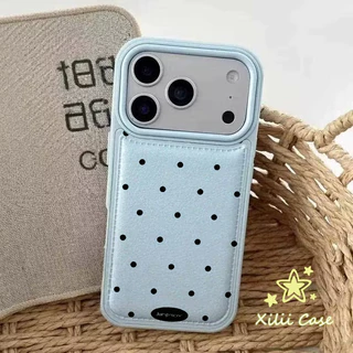รูใหญ่พองลม ลายจุดดำ เคสสีคละ สไตล์ฮิต เข้ากันได้กับIPhone 13 17 AIR 15 16 14 11 XR 12 Pro Max 7 16 14 15 8 Plus X XS SE