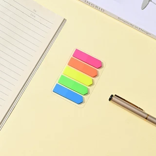 Dreamerhouse Fluorescent Color Transparent Sticky Note Arrow PET Sticky Note รวม Index Note N Times Stick