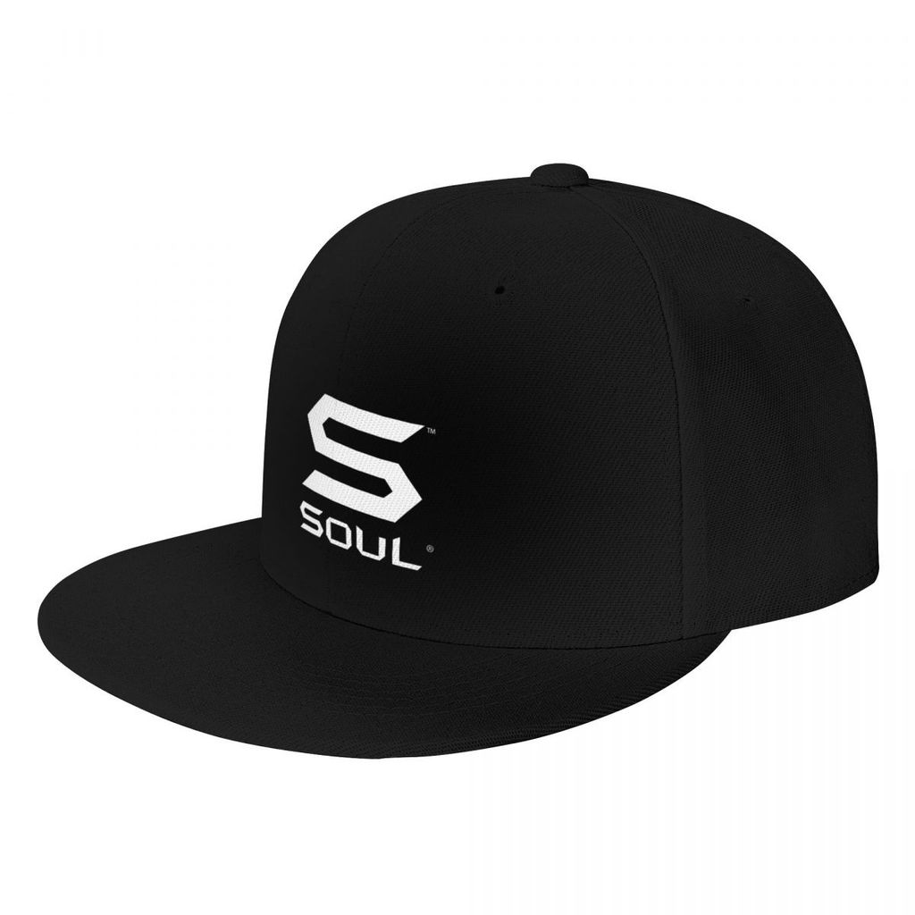 SOUL Ludacris โลโก้ผู้ใหญ่หมวกกันแดดแบนพิมพ์หมวก Hip Hop Dance หมวกปีกแบนแบนชายคา Contrast สีผู้ชายแ