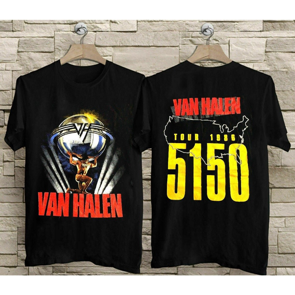 จัดส่ง 24 ชั่วโมง Gildan -   Vtg Van Halen 5150 Tour T-Shirt 1986 2r1Z COD