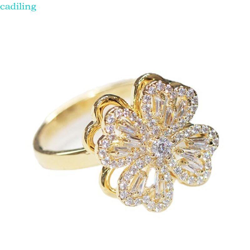 Cadiling Fidget Spinner Ring อารมณ์แฟชั่นสำหรับผู้หญิงและผู้ใหญ่