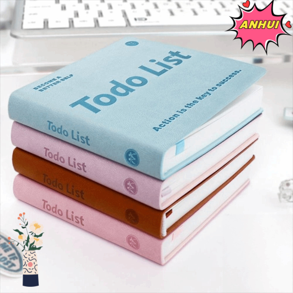 ANHUI 365 Day Planner, Note-Taking Time Management Daily Planner, Learning Schedule Portable To Do List Notebook School Office Supplies