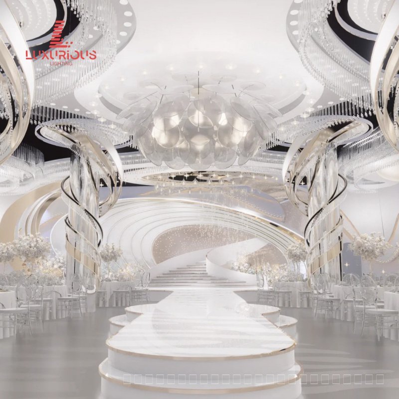 Wedding Hall Decoration Design Hotel Banquet Hall Iron Art Props Wedding Banquet Hall Arrangement Fe