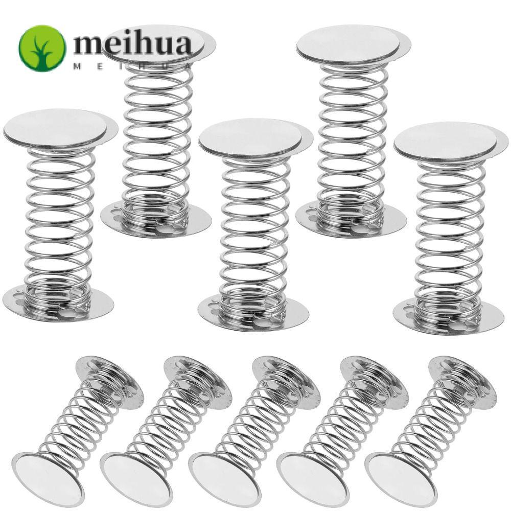 Meihua 10PCS Bouncing Standee ฤดูใบไม้ผลิ, 2.5 ซม.ของเล่นแดชบอร์ดฐานสปริง, DIY เขย่าของเล่นอุปกรณ์เสริมตุ๊กตาหัวฤดูใบไม้ผลิฐาน