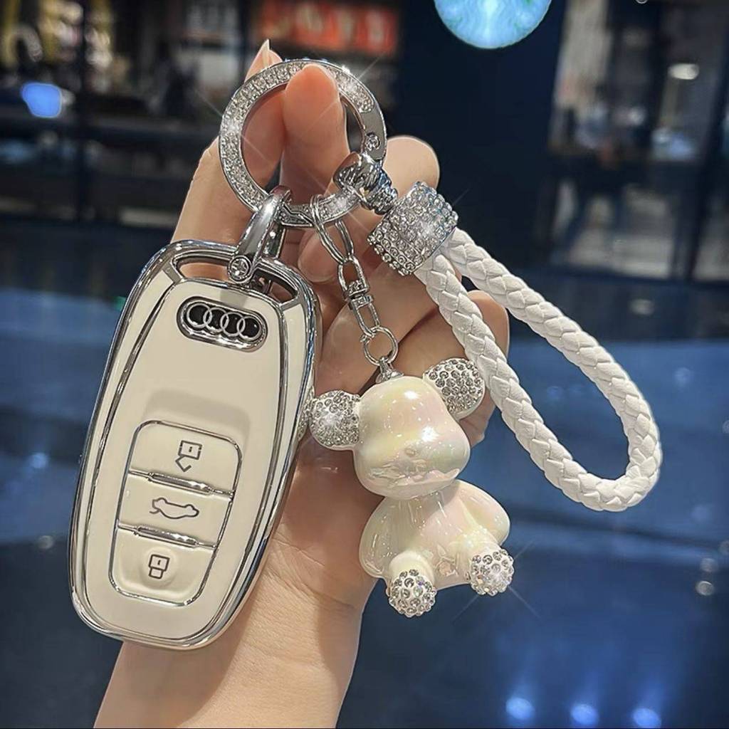 เหมาะสําหรับ Audi a6l ฝาครอบกุญแจ a3l กระเป๋า q5l/a4l/2024q3/a5/q2l หญิง a7l/q7/a8 เคสแบบรวมทุกอย่าง