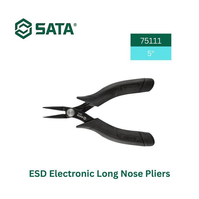 ซาต้า 75111 เอสดี คีมตัด 5 นิ้ว / คีมจมูกยาว 5" อิเล็กทรอนิกส์