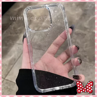 ✨️เคสสำหรับไอโฟน16PROMAX 11 12 13 14plus 15PRO โปร่งใส แฟลช หรูหรา กรณีโทรศัพท์มือถือ ป้องกันการชนกัน 6/7/8PLUS X/XR/XS