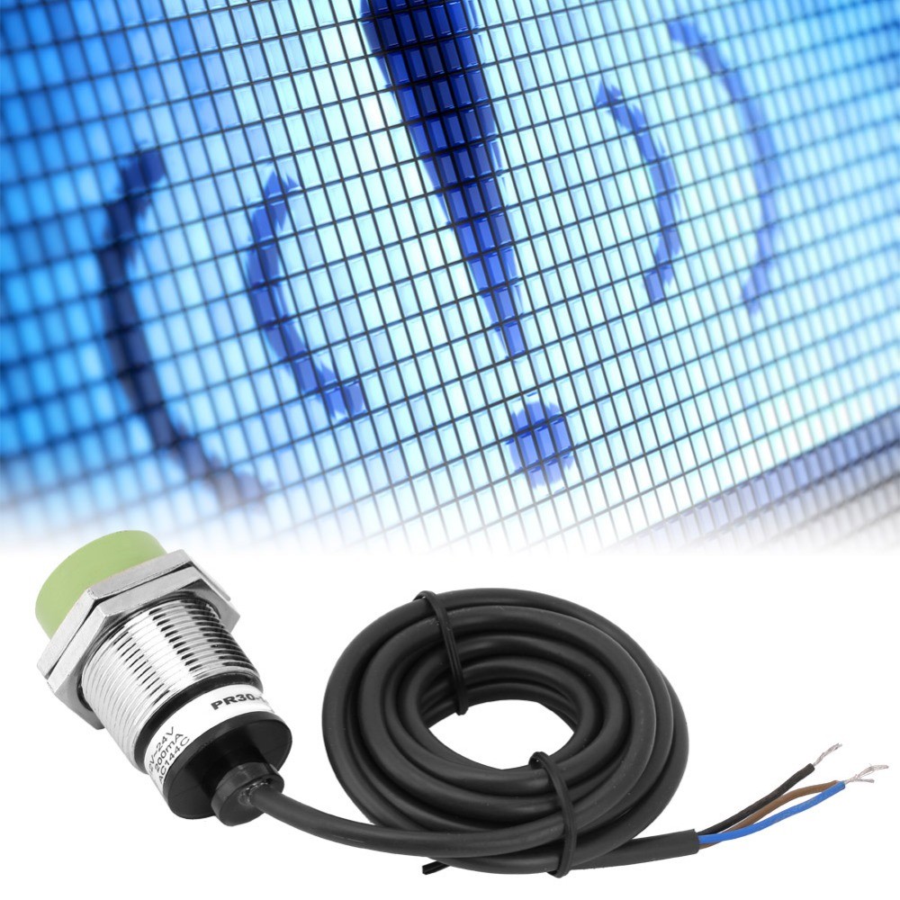 SWEETYX Proximity Switch, 15 มม.ระยะทางตรวจจับ DC12-24V Proximity Sensor Switch, ทนทานก่อสร้าง PR30-15DN 3 สาย NPN ไม่มีตัวเหนี่ยวนําสวิทช์อุปกรณ์ควบคุม ราคา ถูกที่สุด ดีลบีเคเค แกลเลอรีภาพที่ 6