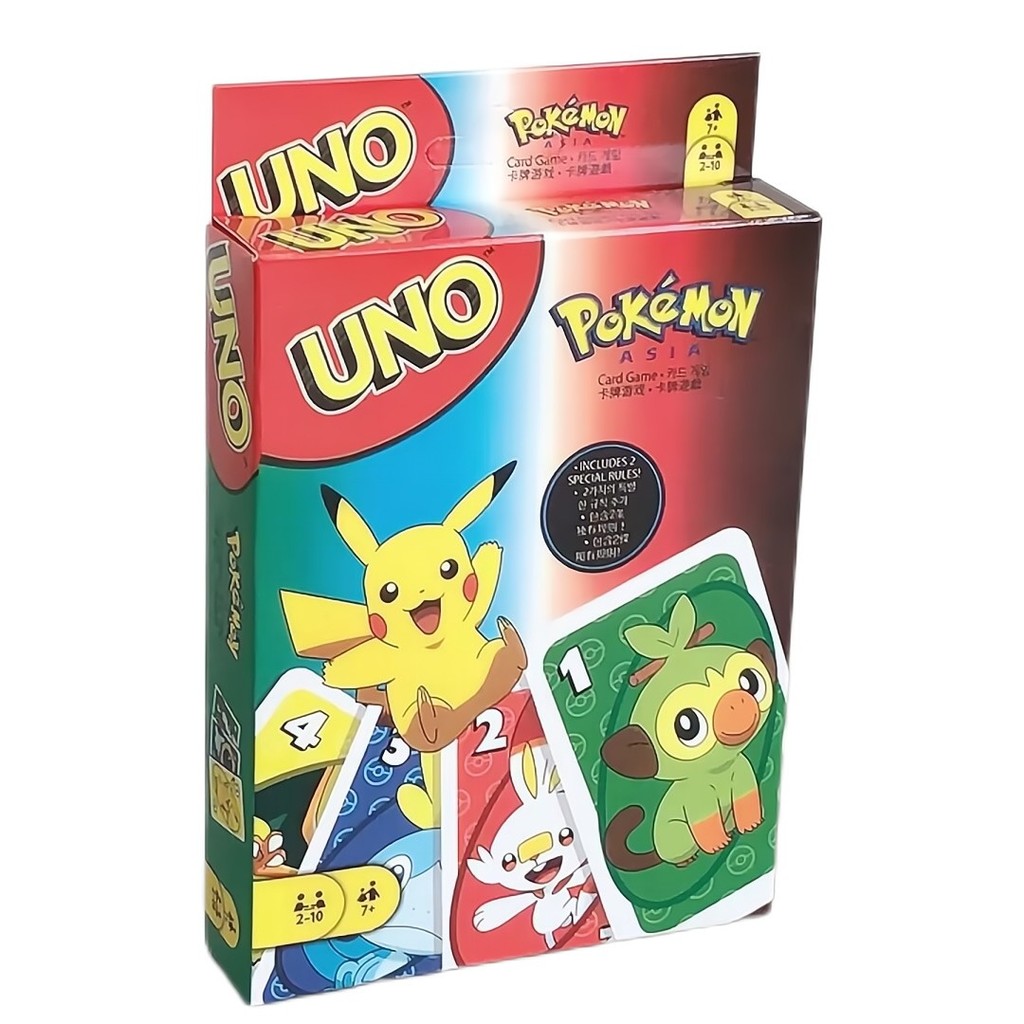 การ์ดเกมกระดาน UNO Solitaire UNO Card Pokémon Mario Version แบบหนา ✨Lzbao31.th✨ - รูปที่ 6