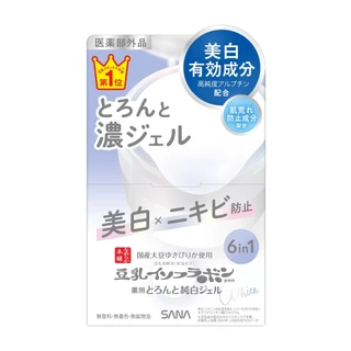 MORITOMO Official - SANA NAMERAKAHONPO Whitening All In One Gel N 100 g / ครีมบำรุงผิวหน้า ออลอินวัน เพื่อผิวกระจ่างใส ช