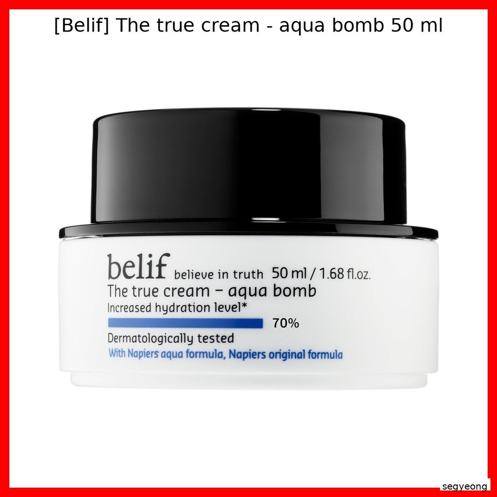 [Belif] The true cream - aqua bomb 50 ml / Hydrating, Soothing by segyeong