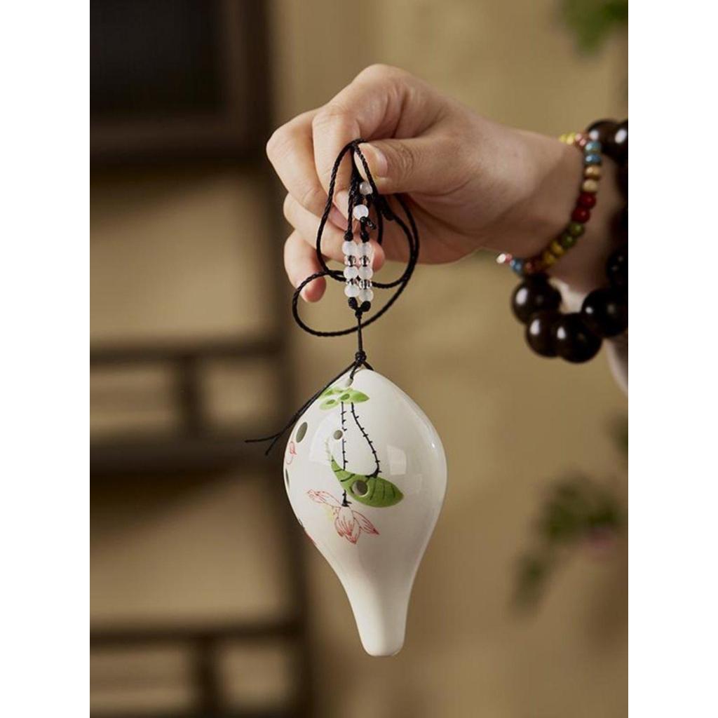 เริ่มต้นแนะนํา Six-Hole Alto AC Tuning Ocarina 6-Hole Xun Simple ชาติพันธุ์ที่ไม่เป็นที่นิยมขนาดเล็ก