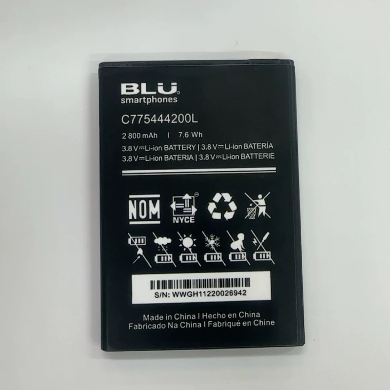 เหมาะสําหรับแบตเตอรี่โทรศัพท์มือถือ BLU C775444200L แบตเตอรี่ 2800mAh