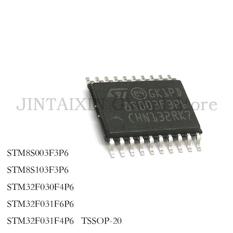 5 ชิ้น STM8S003F3P6 STM8S103F3P6 STM32F030F4P6 STM32F031F6P6 STM32F031F4P6 TSSOP-20 ชิป ICในสต็อกขาย