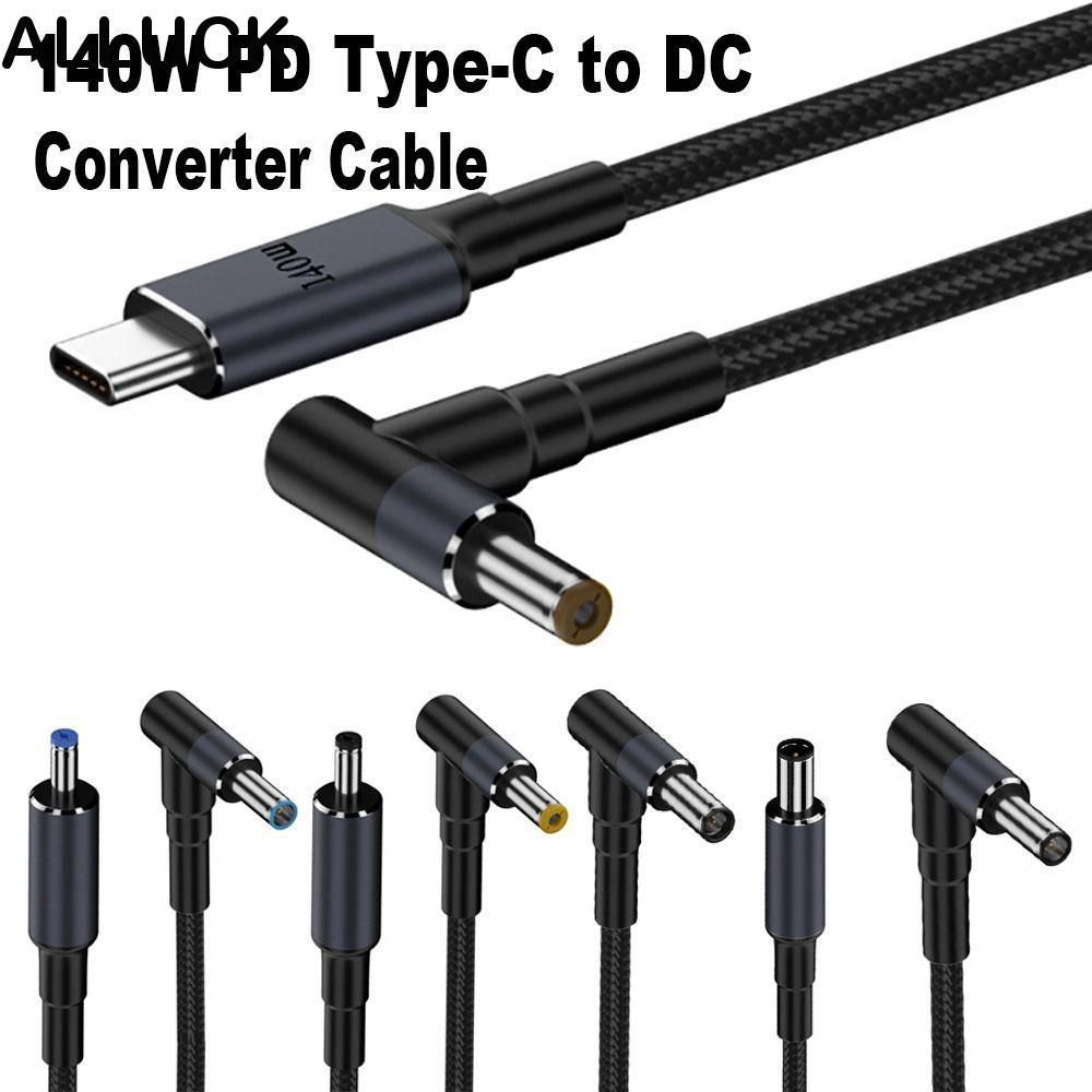 ALLUCK 180 ซม.สาย USB Type C ถึง DC, Emark ชิป 20V 7A PD 140W Converter Line, Professional 5.5X2.5 มม.แล็ปท็อปหลายรุ่น Fast ชาร์จสายไฟสําหรับ/Dell/Asus Home Office