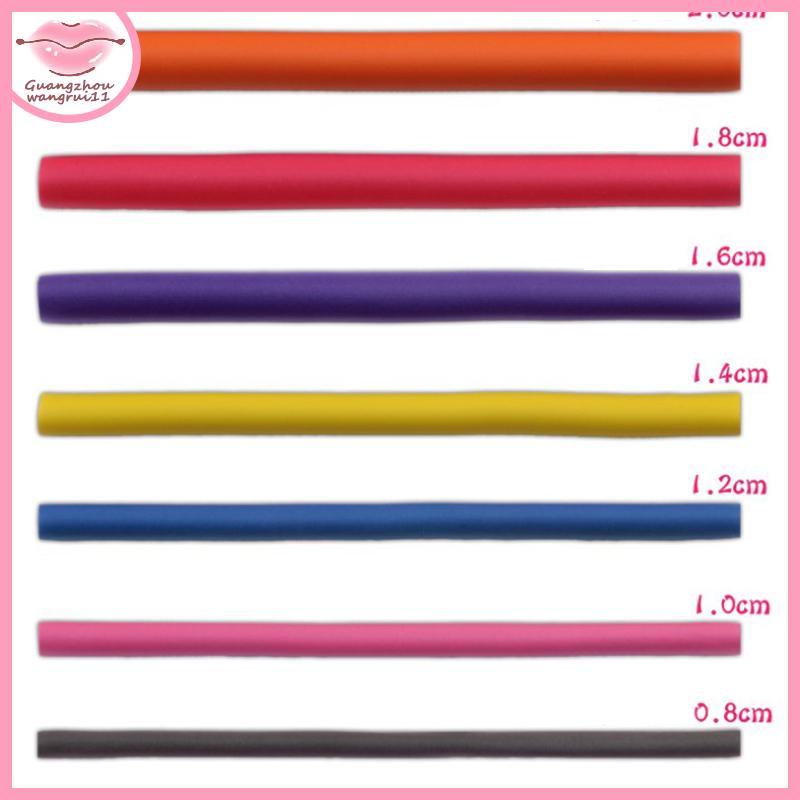 [GZ] 10 ชิ้นยืดหยุ่นผม Curling Rod Hair Curler Makers โฟมนุ่ม Bendy Twist Curls TH