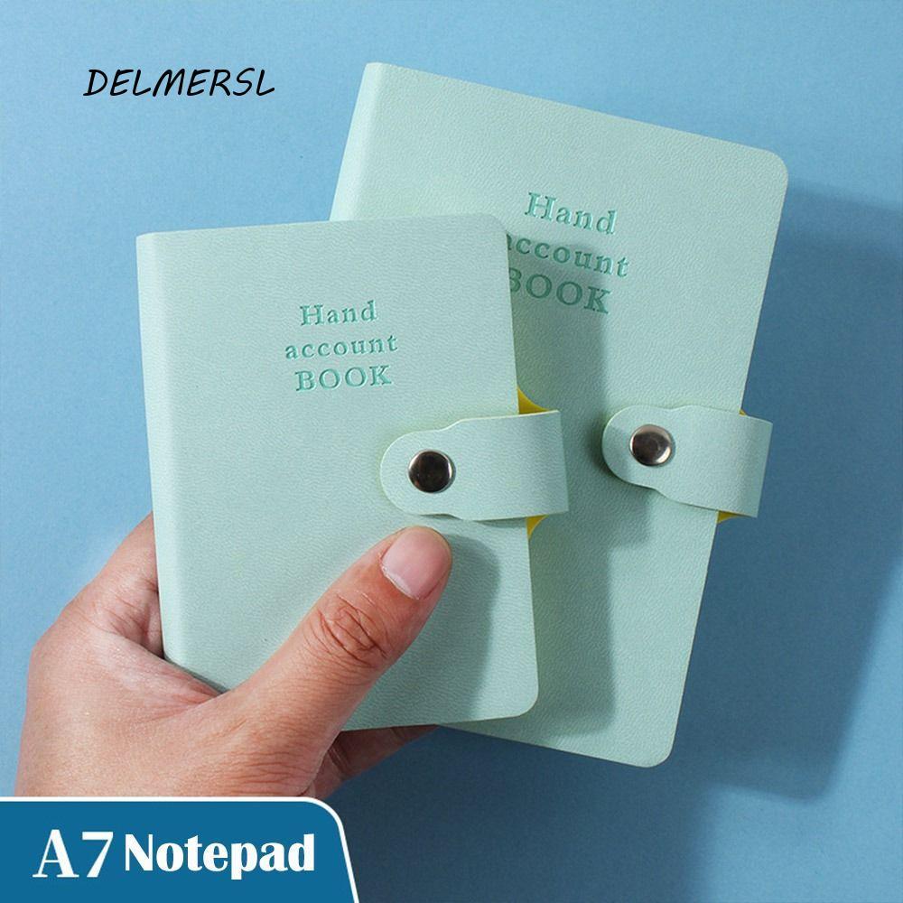 DELMERSL Mini A6 A7 Notebook Minimalism Simple Student Stationery School Office Supplies Weekly Plan