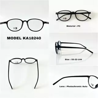 KKR EYEWEAR | Auto Lens KA18240 (เปลี่ยนสี)เลนส์โฟโตโครมิก ออกแดดเปลี่ยนเฉพาะสายตาปกติ ใสได้ทุกโอกาส มีบริการเก็บปลายทาง