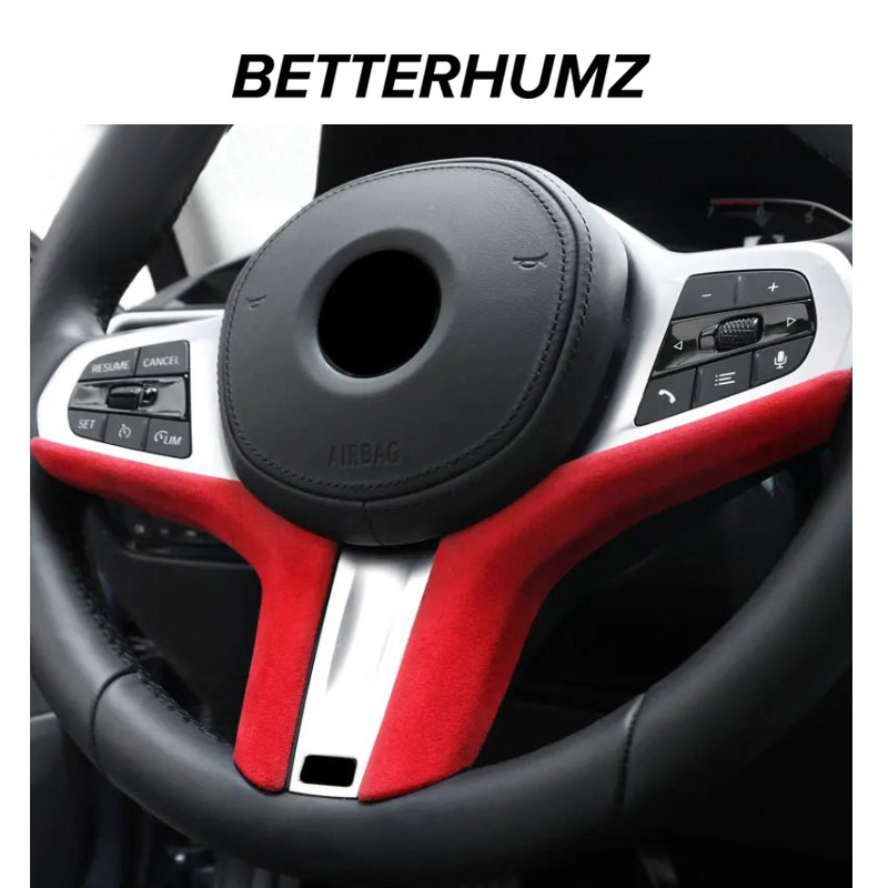 สําหรับ BMW G20 G28 G30 G32 G38 F40 G11 G12 Z4 G29 X3 G01 X4 G02 X5 G05 ทําจาก Alcantara พวงมาลัยรถแ