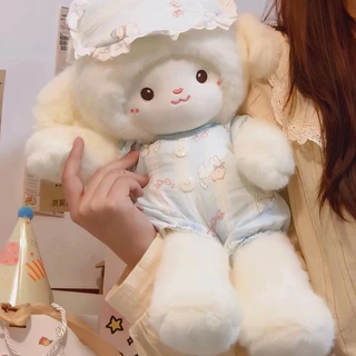 COD ตุ๊กตาแพะนุ่มนิ่ม ขนนุ่มฟู ตุ๊กตาน่ารัก ดีไซน์พิเศษ น่าเอ็นดู ขนาด 30/35 ซม. เหมาะเป็นของขวัญวันเกิดสุดน่ารัก
