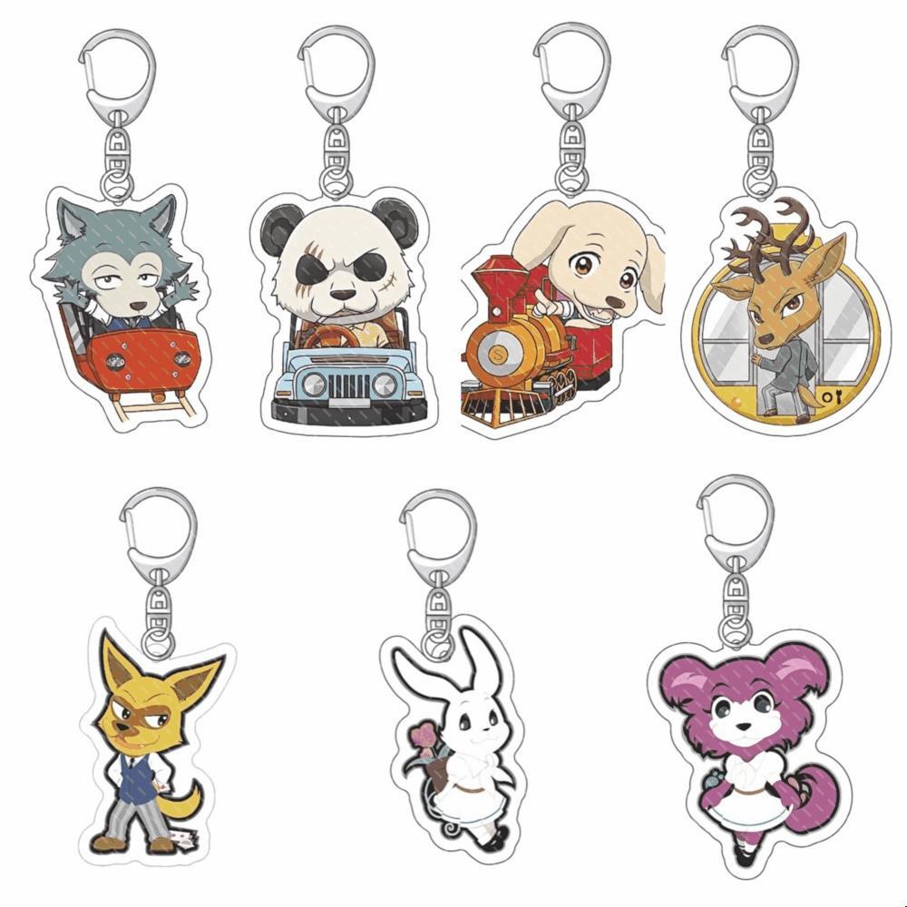 Charm อะนิเมะ BEASTARS 6 ซม.อะคริลิคพวงกุญแจคอสเพลย์ตัวอักษรเครื่องประดับ Accesorios สินค้าคอลเลกชัน