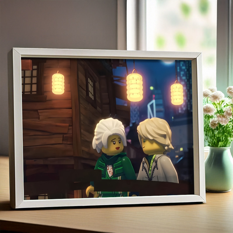 เลโก้ ninjago Lego Phantom Ninja Kovan CP สินค้าภาพถ่ายกรอบรูปประณีตเครื่องประดับพรีเมี่ยมส่งเพื่อนท