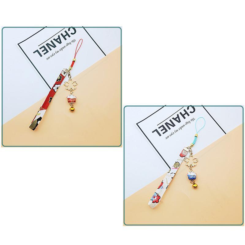 [Boutique1] Janpainese Smart Phone Strap Lanyard Flower Strap Phone Charm VN