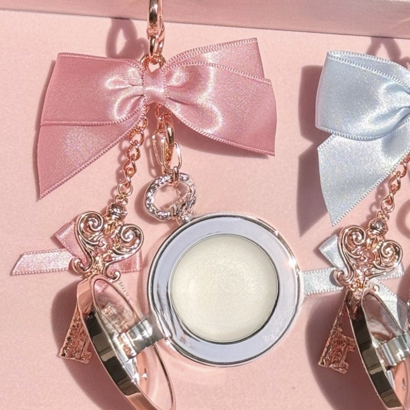 ดอกไม้ KNOWS Lip Balm กระต่าย Garden Series Lip Balm ที่ละเอียดอ่อนจี้พวงกุญแจกระเป๋าแขวนเครื่องประดับ Face - รูปที่ 2