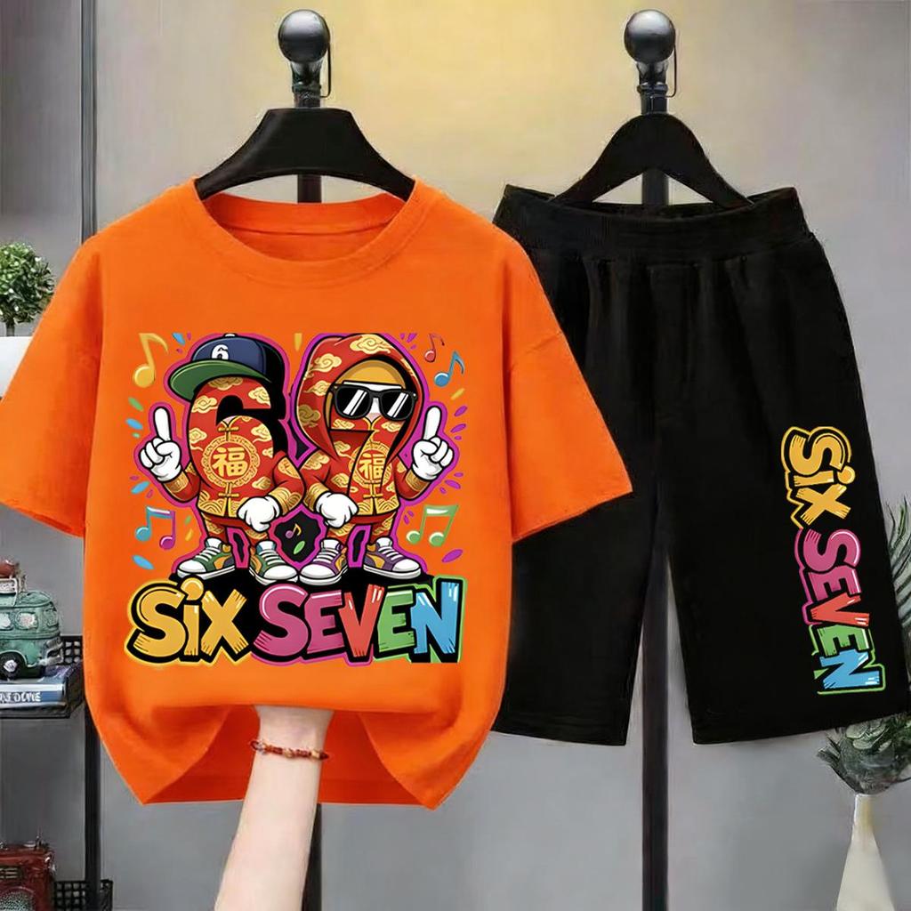 จัดส่งจากไทย ส่งภายใน 24 ชั่วโมง ชุดเด็กยอดนิยมขายดี 67 ลวดลาย ชุดเด็ก โชคลาภดีปีใหม่ 67 แบบ ขนาด 100-150 ซม. เสื้อ+กางเ - รูปที่ 3