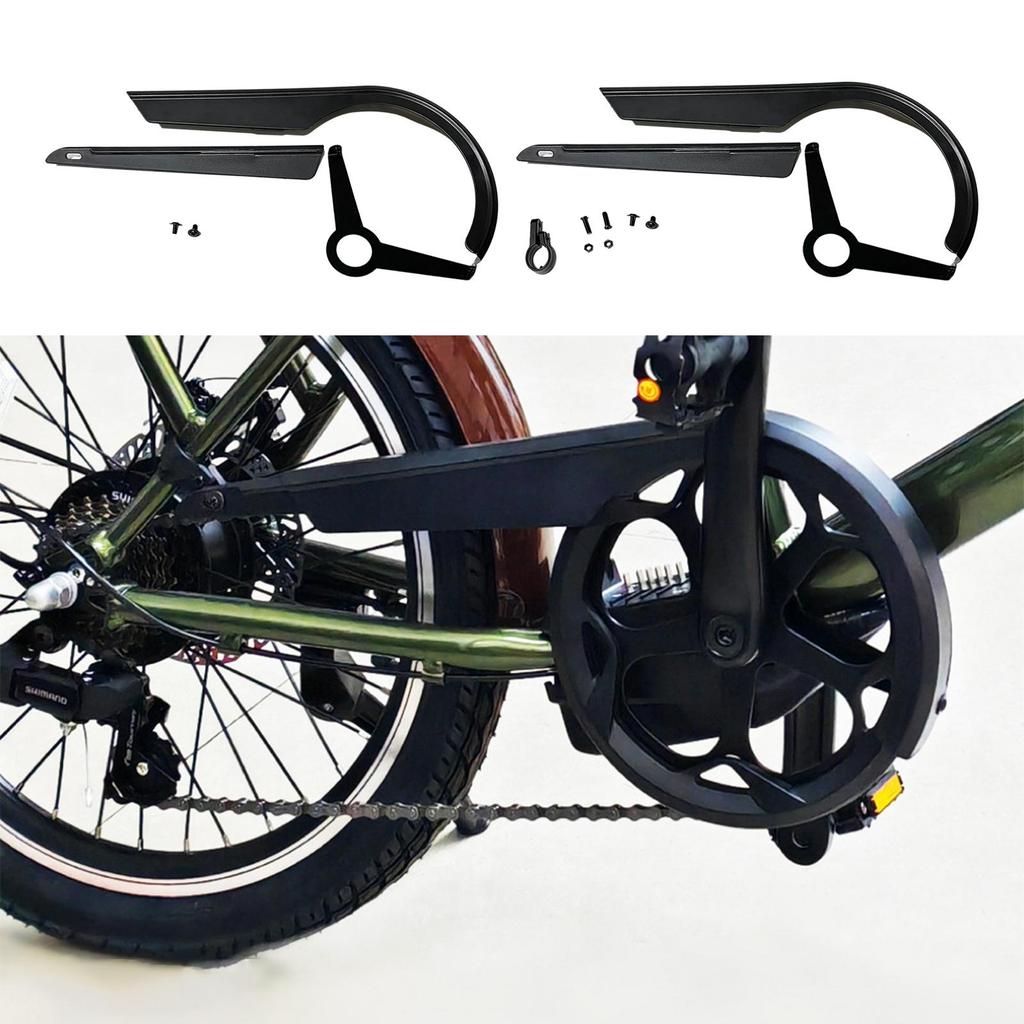 บังโซ่จักรยาน Crankset ขนาด 48T-52T พกพาได้สะดวก สำหรับการปั่นกลางแจ้ง