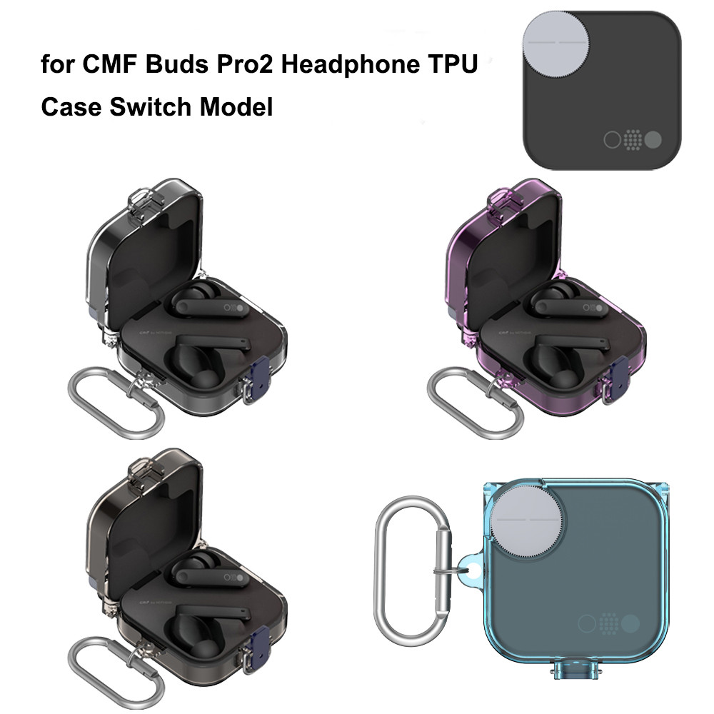 TPU สําหรับ CMF Buds Pro 2 ฝาครอบสีลูกกวาดหูฟังแบบนุ่มสําหรับ CMF โดย Nothing Buds Pro 2
