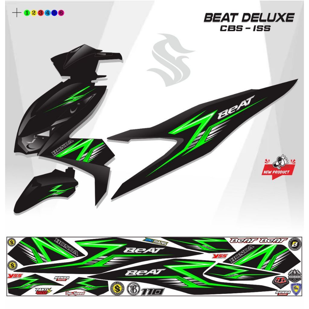Striping Beat Deluxe 2020 2021 20222 2023 Striping best street Sticker Beat Deluxe