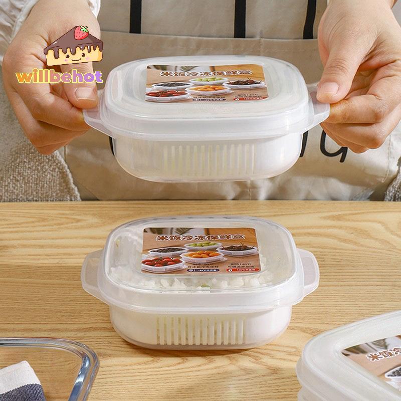 [Willbehot-t] ข้าวย่อย Paaging กล่องเก็บของสดอุ่นเตาอบไมโครเวฟผักข้าวผลไม้แยก Paaging กล่องครัวเครื่องมือ [ใหม่] - รูปที่ 5