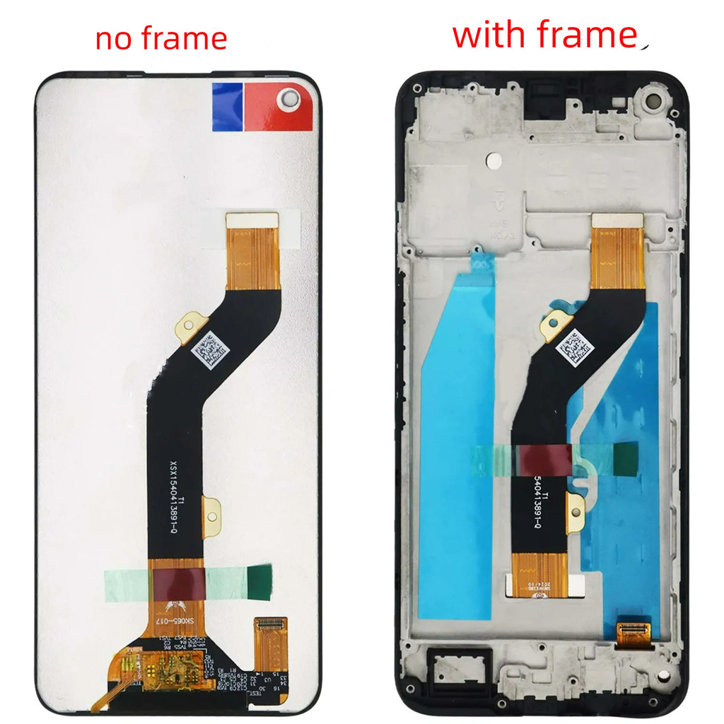 LCD สําหรับ Tecno Spark 7 Pro KF8 จอแสดงผล Touch Screen Digitizer LCD กรอบเปลี่ยน 7pro