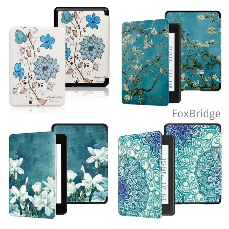 Flora Kindle Case 2018 Paperwhite 7th /6th /5th gen Smart Cover PW 3/2/1 E-readers Protective Shell 