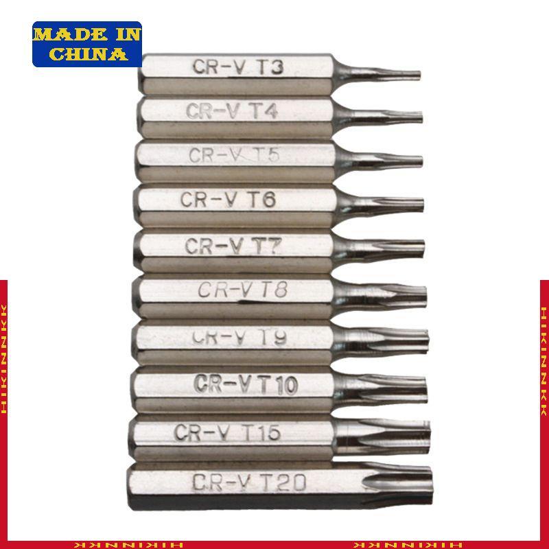 HIK 10 ชิ้น Blossoming หัวไขควงชุด Bit สว่านแม่เหล็ก Bit Extension Bit