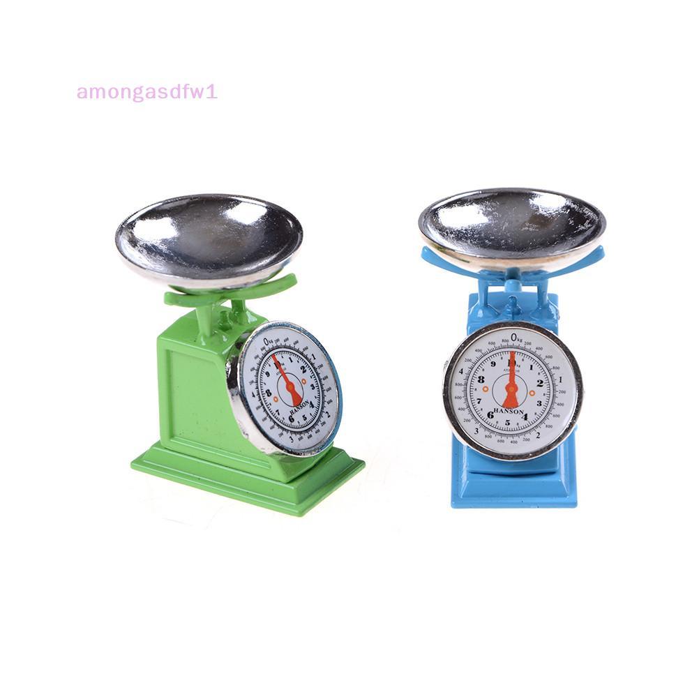 Amongassdfw1 1:12 Scale Miniature Green Platform Scale Dolls House Accessories ใหม่