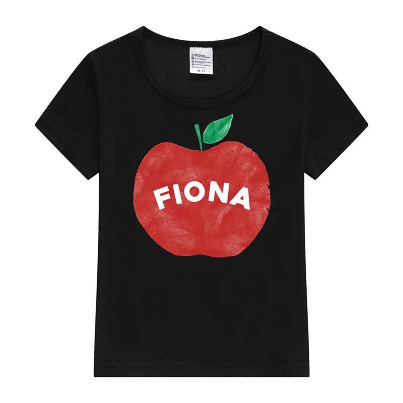 เสื้อยืดเด็กผู้หญิงแขนสั้น Fiona Apple ลายพิมพ์ สไตล์หวาน สำหรับฤดูร้อน
