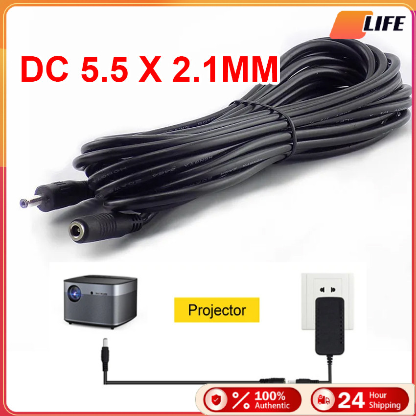 รองรับCOD！สายต่อเพิ่มความยาว สายไฟต่อกล้องวงจรปิด 5.5*2.1mm สายไฟต่ออะแดปเตอร์ DC 12V 2A ขนาด1/5/10M