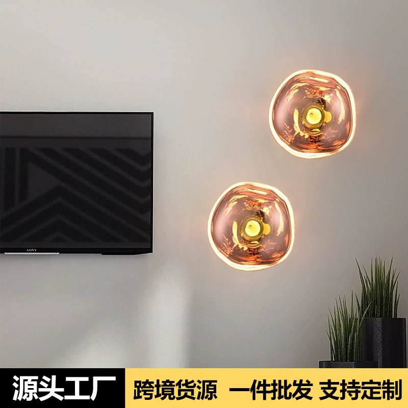 Nordic Postmodern Wall Lamp Creative Staircase Bar Lava Wall Lamp Unique Background Wall Decorative 