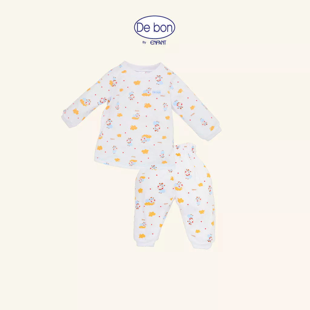 DE BON BY ENFANT ชุดนอนเด็กแขนยาวขายาว (เสื้อสวม) ลายการ์ตูน EI1AY1