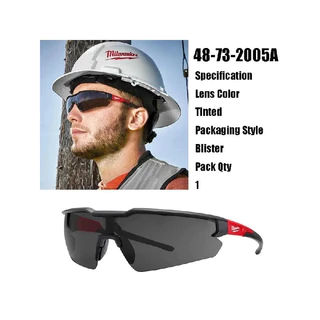 MILWAUKEE 48-73-2000A/2005A แว่นรักษาอุปกรณ์ กันหมอกขูด ขัด ตัดเจียรอุตสาหกรรม สบายใส่ ป้องกันฝุ่น เคลือบกันรอย