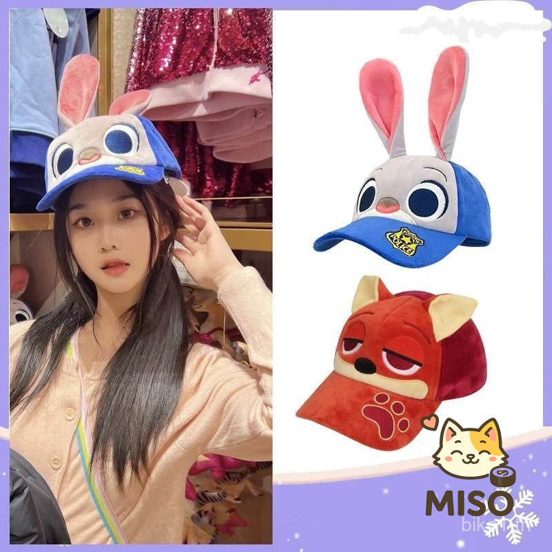 หมวกเบสบอลแบบการ์ตูน Crazy Animal City Judy Nick หมวกกันแดดน่ารักสำหรับของขวัญและสวมใส่ง่าย