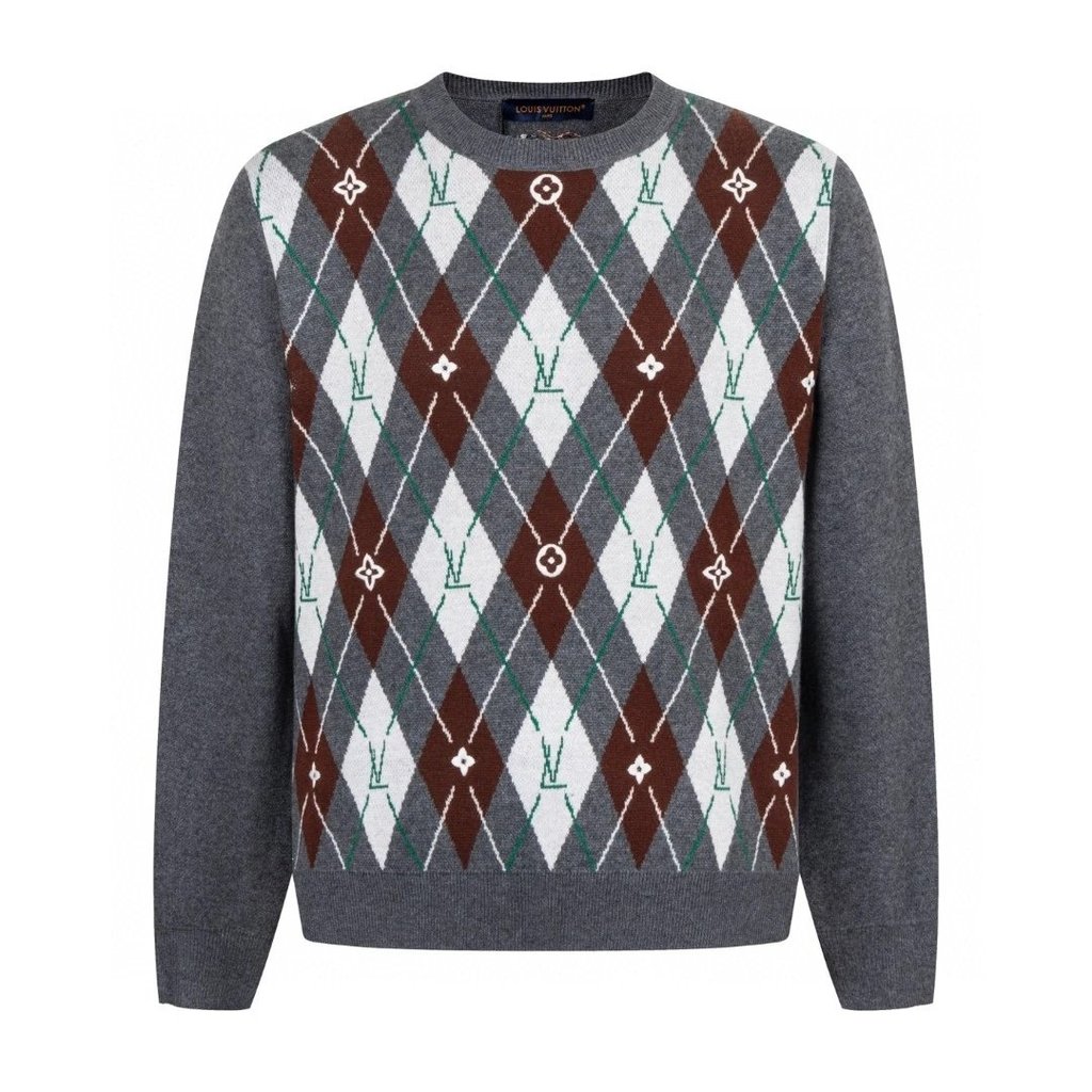 1: 1 Original Bid Real Shot คุ้มค่าแนะนํา!เค เสื้อกันหนาวเสื้อกันหนาวแจ็คเก็ตเพชรตรวจสอบ ผ้าแจ็คการ์