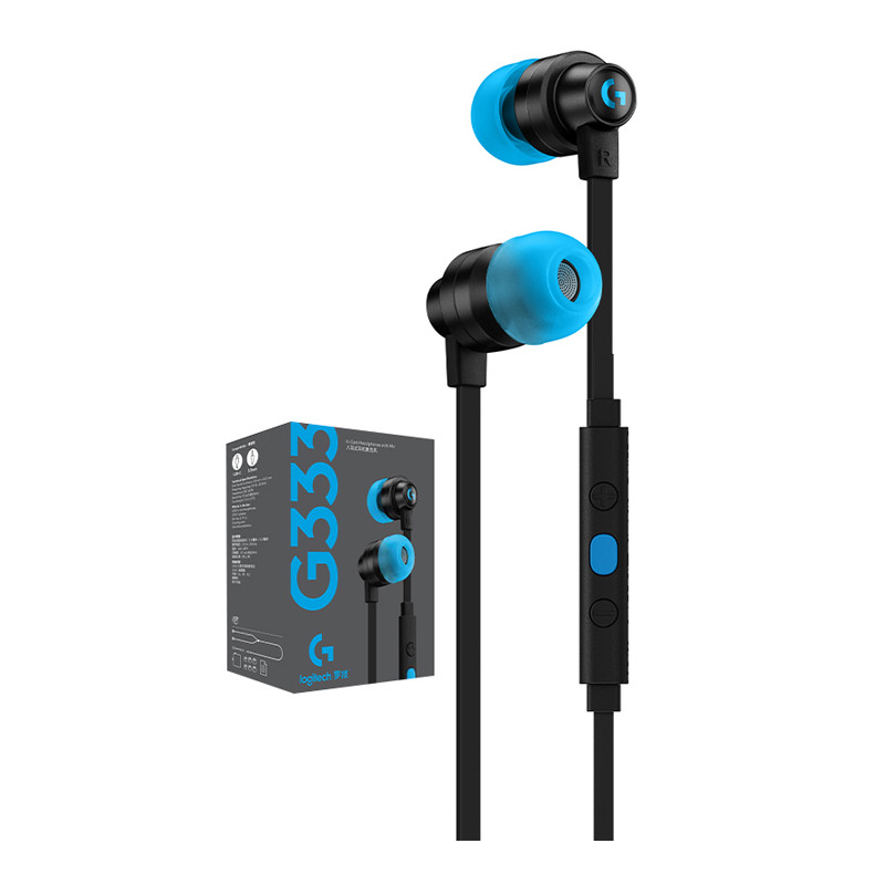 Logitech G333 ชุดหูฟังสําหรับเล่นเกมพร้อม Tipe C หูฟังชนิดใส่ในหู 3.5 มม. อินเทอร์เฟซ Optimal สําหรั