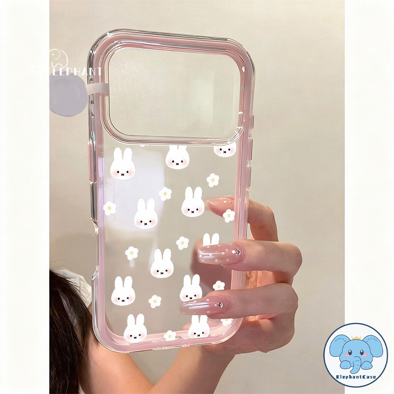 เคสไอโฟน16 เคส 2 in 1 Bumper Miffy กระต่าย นุ่มสำหรับ IPhone 15 17 11 16 14 13 12 Pro Max 12 13 Pro 16 15 Plus