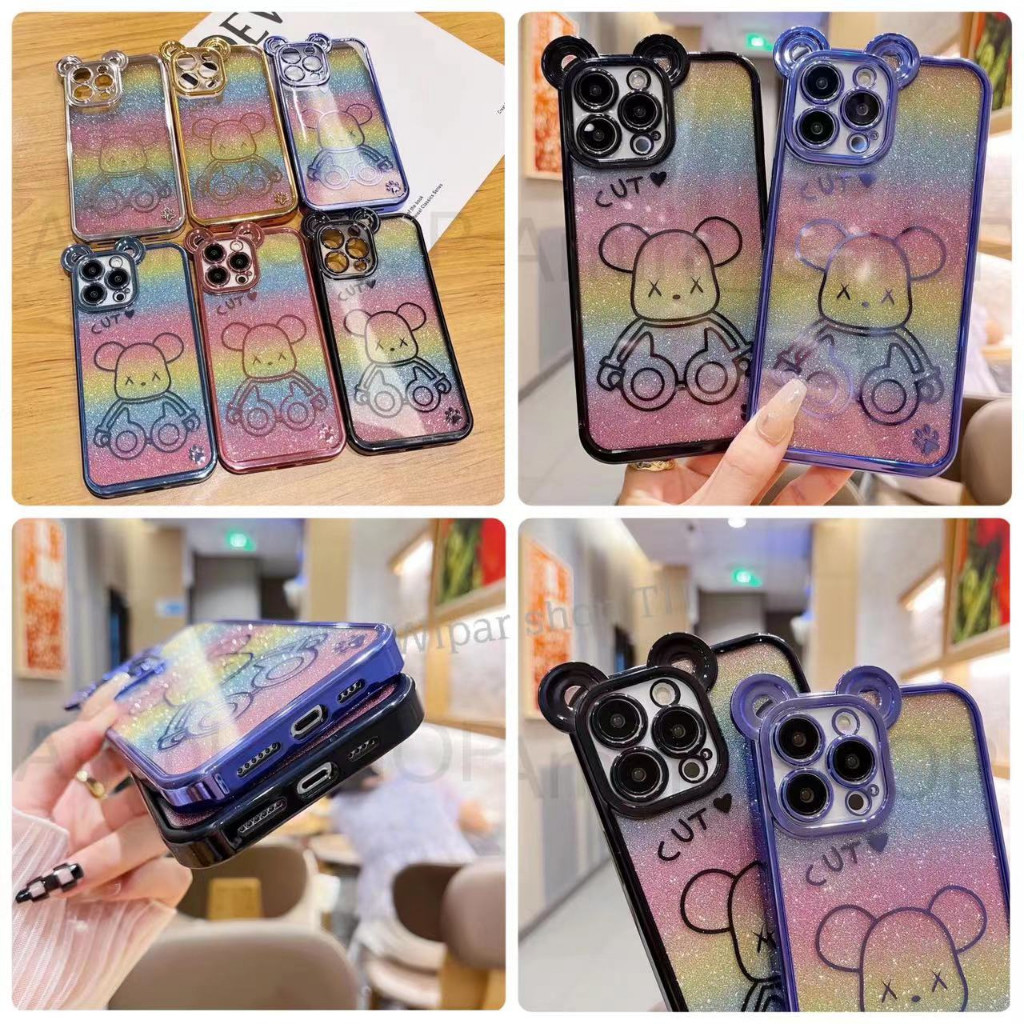 ส่งจากไทย เร็ว1-2วัน case หมีรุ้ง เคสโทรศัพท์ ip i13 i13pro i13promax i14 i14promax