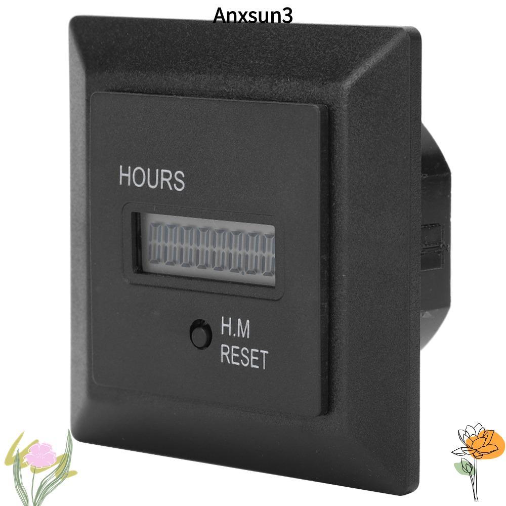 ANXSUN3 Hour Timer, 50/60HZ AC 100-240V Digital Display Hour Meter, Timer Tools Display with Lithium