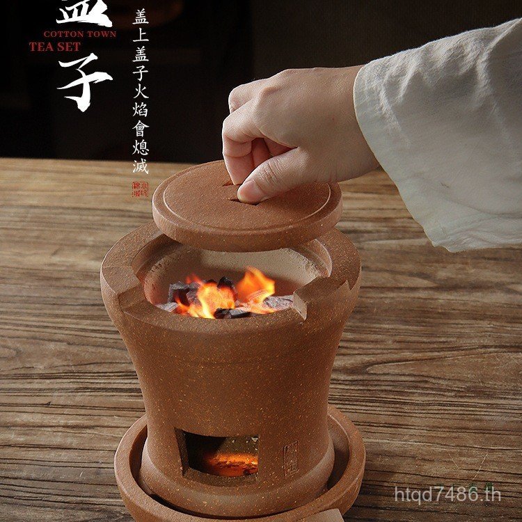 เตา Workman Simple Yichun Handmade Charcoal Charcoal เตาชาภายในเตาถ่าน Chaozhou Clay ทําชาน้ําเดือด 